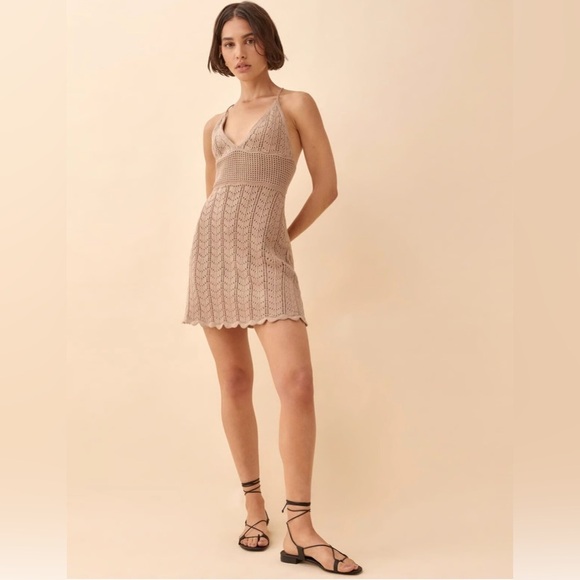 Reformation Dresses & Skirts - Reformation Junio open knit  summer beach dress size medium